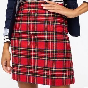 J. Crew Factory Red Tartan Mini Skirt, 4